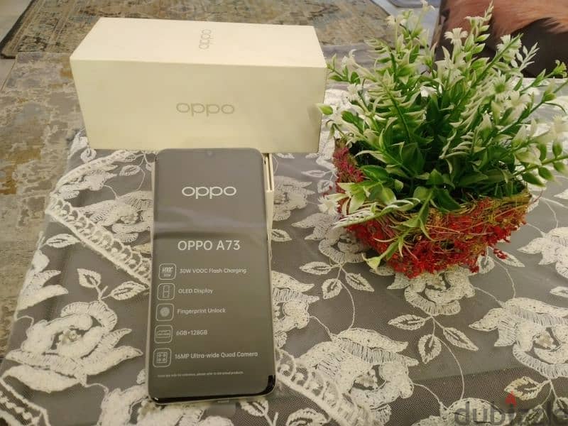 oppo a73 128 SD ram 6+5 8