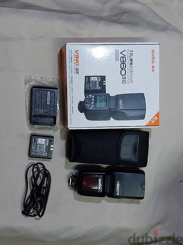 Flash Godox v860ii for canon cameras فلاش جودوكس 1