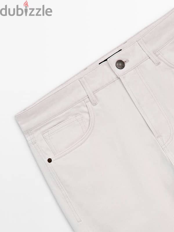 BRAND NEW WHITE MASSIMO DUTTI FIT JEANS 32x32 3