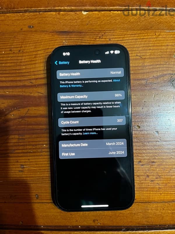 Iphone 15 Used Like New - 96% Battery - متفعل بدون ضرايب - ايفون ١٥ 2