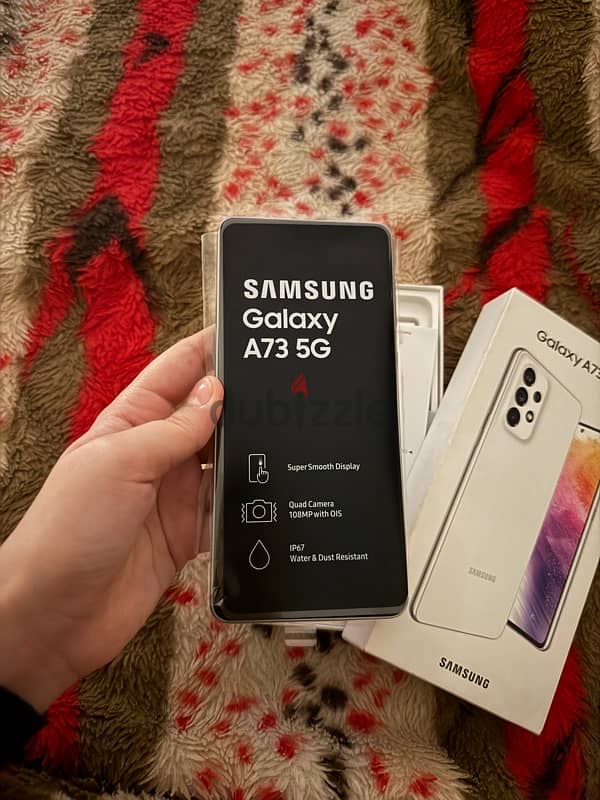 Samsung galaxy A73 5g white 3