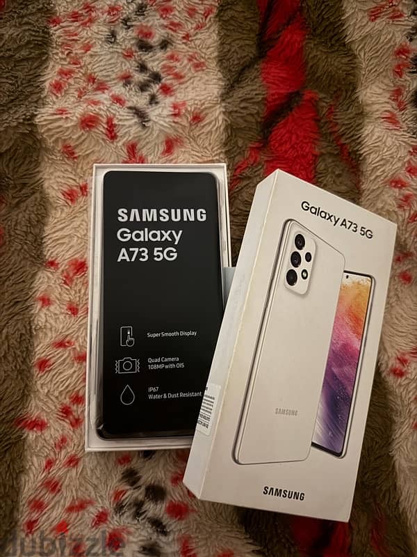 Samsung galaxy A73 5g white 1