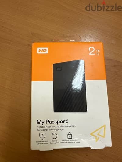 Western Digital external HDD USB 3.0 2TB capacity sealed