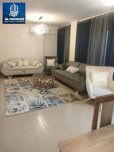 Furnished ground floor apartment with garden in front of the old market modern furniture, "Ultra super lux" AlRehab-First Settlement-New Cairo