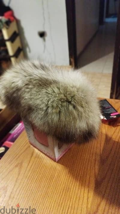 Real fur hat