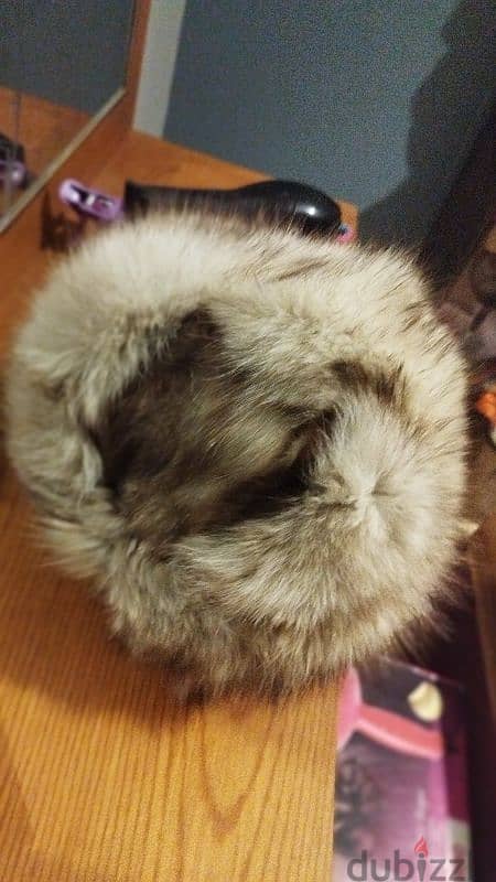 Real fur hat 1