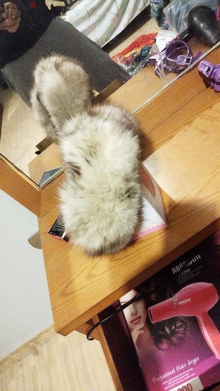 Real fur hat 2