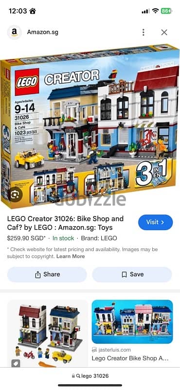 Lego city set 31026