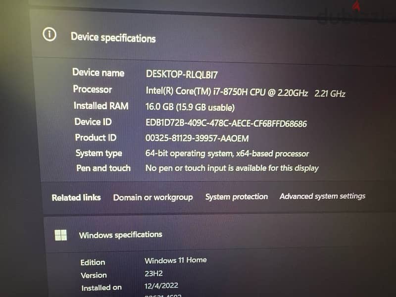 Dell G3 15 gaming laptop fingerprint 1