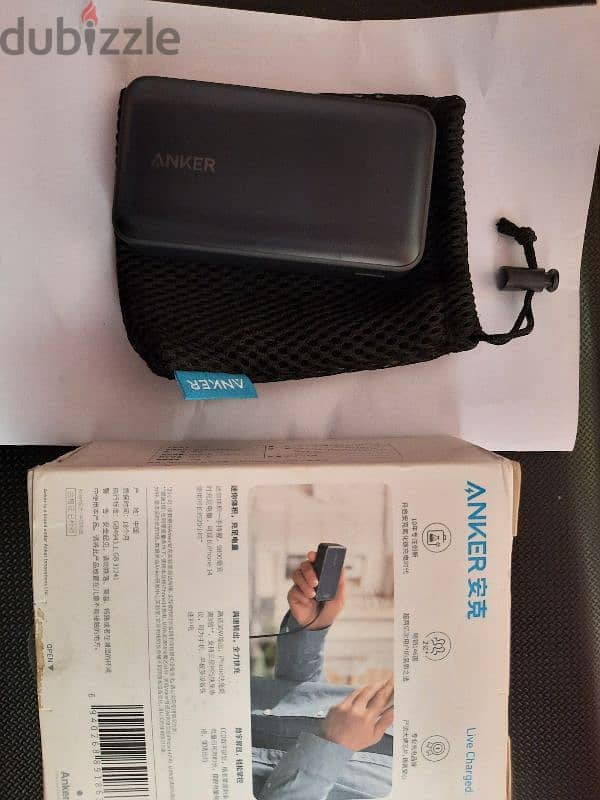 power bank anker 30w ,10000mah digital display 1