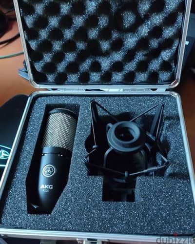 AKG P220 Studio Condenser Microphone recording