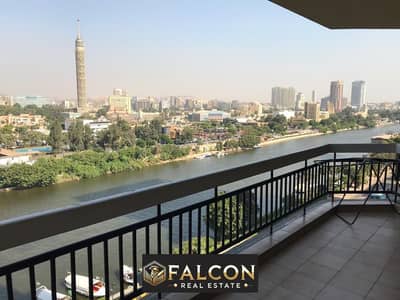 شقة فندقية 430م صف اول علي النيل استلام فوري ( جاهــز للكســن ) تشطيب سوبر لوكس Service By Hilton