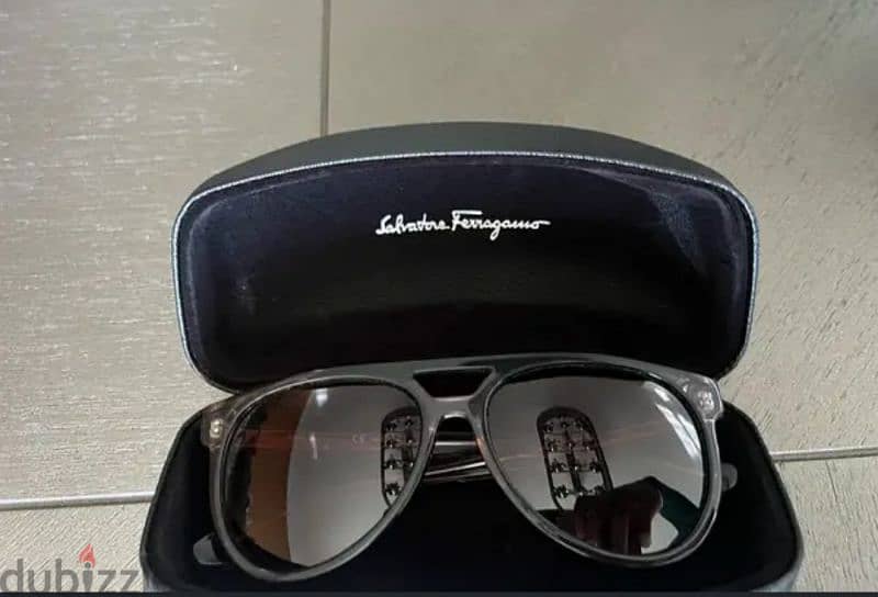 salvator ferragamo brown sunglasses -  نظاره شمس سلفادور فيراجامو 2