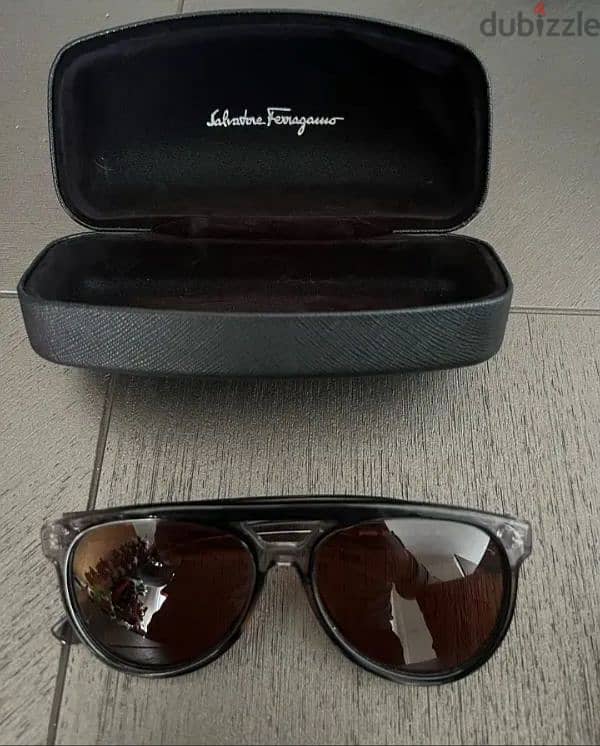 salvator ferragamo brown sunglasses -  نظاره شمس سلفادور فيراجامو 3