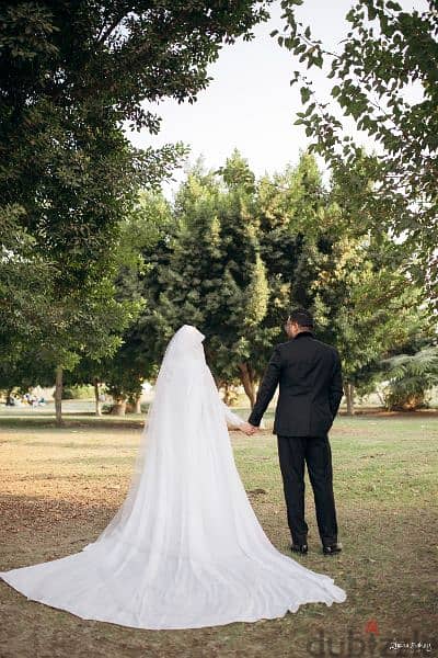 wedding dress with flower and crown 1