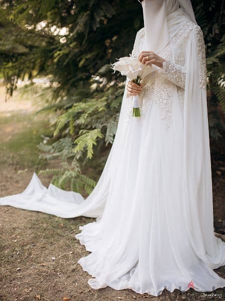 wedding dress with flower and crown 9