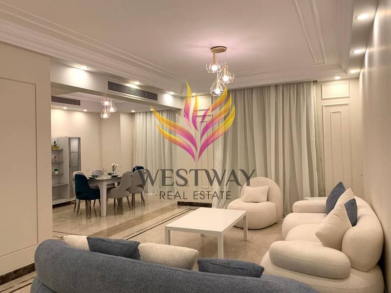 شقه للايجار مفروشه مودرن كمبوند ويستاون سوديك بيفرلي هيلز الشيخ زايد Apartment for rent, furnished, modern, Westown Compound, Sodic, Beverly Hills, Sh 0