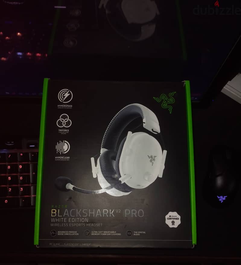 Razer BlackShark V2 Pro 2022 - White سماعه وايرليس 4