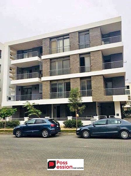 Apartment with private garden 135 m for sale with 50% discount for a limited period in front of Cairo Airport and near City Center Almaza Taj City 0