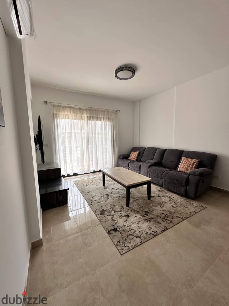 Ground apartment 122m fully furnished for rent in Marassem 0