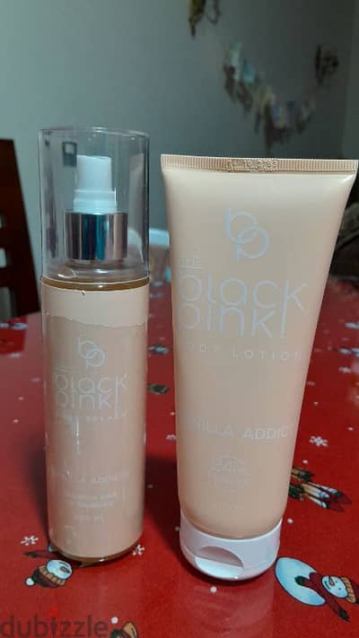 the black pink lotion. the black pink splash