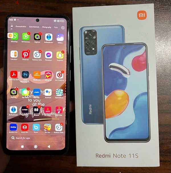 موبايل ريدمي نوت 11s للبيع حالة ممتازة بالكرتونه Redmi note 11s 1