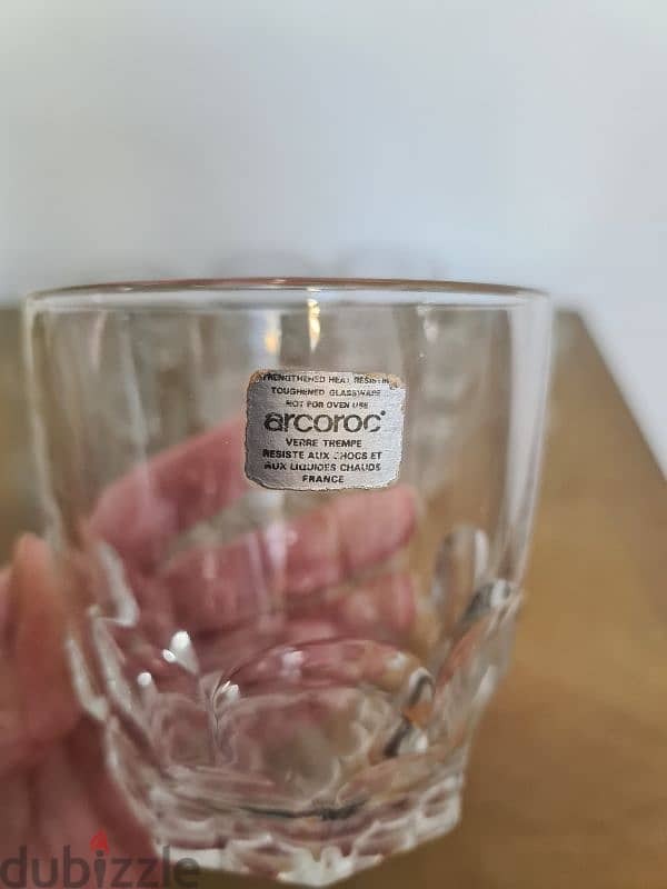 Vintage French Arcoroc Tempered Glasses 1