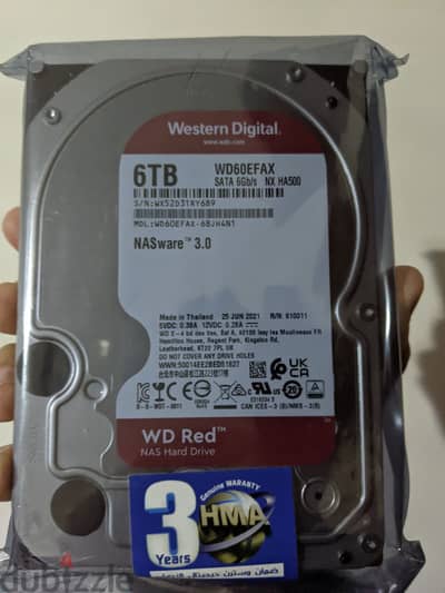 6 Tb HDD, red WD