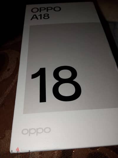 Oppo A18 كسر زيرو بكل مشتملاته الاصليه 128/4