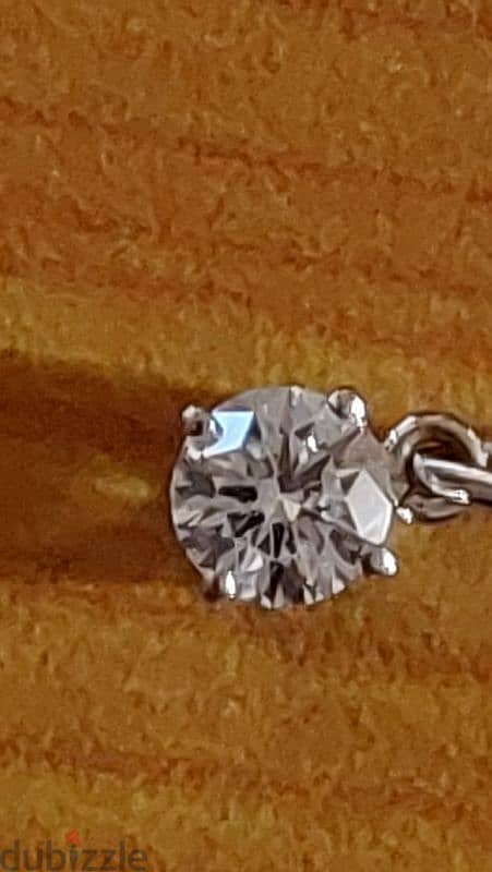 0.73 ctw VVS2, E, diamond pendant from Damas 0