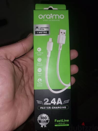 كابل ايفون اورايمو Oraimo iPhone Charger Cable