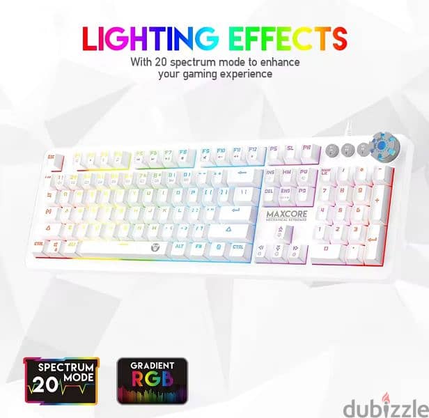 كيبورد rgb من فانتك بلو سويتش 0