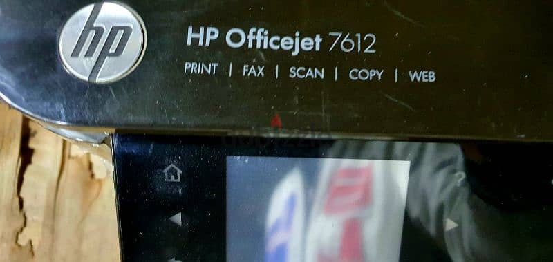 طابعةHP Officejet 7612 حالة ممتازه بدون خرطوشه حبر 3