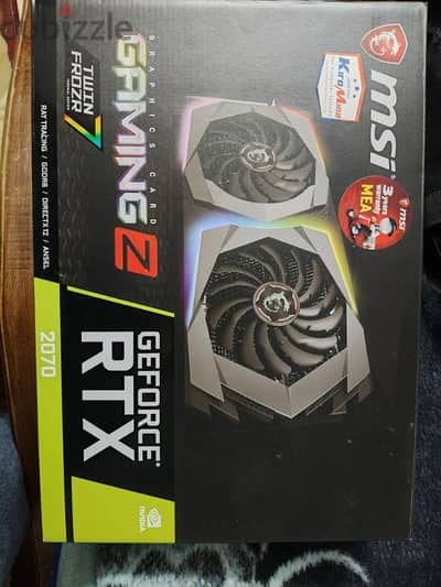 كارت شاشة RTX 2070 Msi Gaming Z 8 gb