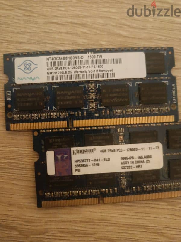 DDR3 اتنين 4 Giga Ram 1