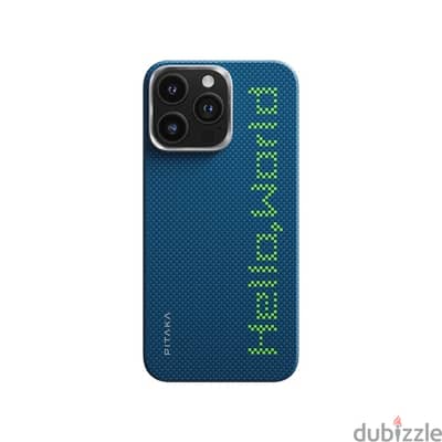 Pitaka Hello World Luminous Case for iPhone 15 Pro Max