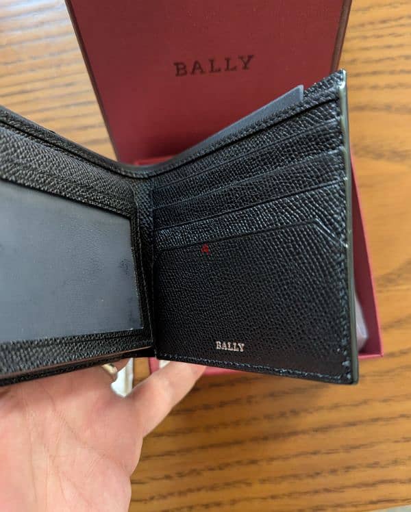 NEW Bally wallet, genuine leather, luxury wallet 2