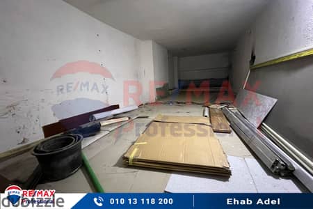 Shop for rent 80 m + 10 m terrace Zizinia (steps from Abu Qir Street)- facade 6 m