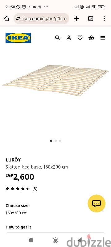 IKEA bed 160x200 cm with head board without mattress 1