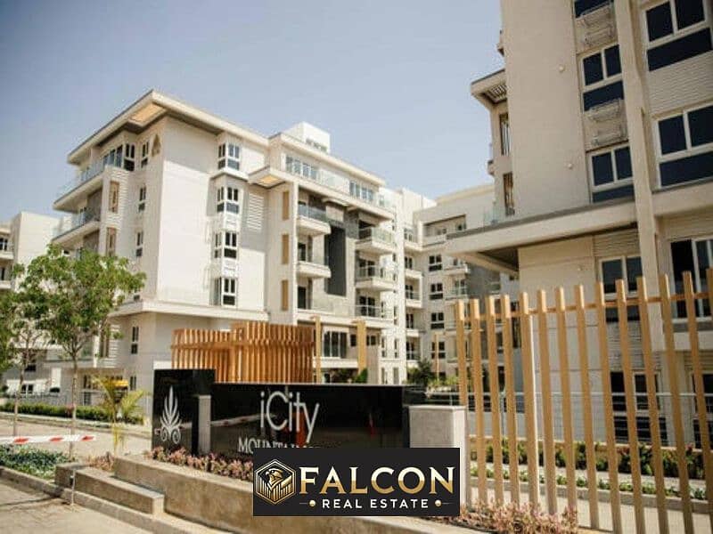 Two-bedroom apartment for immediate delivery, steps from the American University in the Fifth Settlement in I-City New Cairo Compound 0