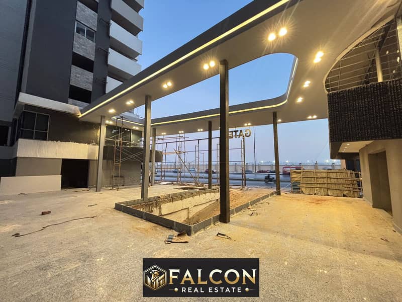 Shop for sale, rady to move  with the lowest down payment, near the Fifth Settlement and Nasr City, with a 30% down payment 0