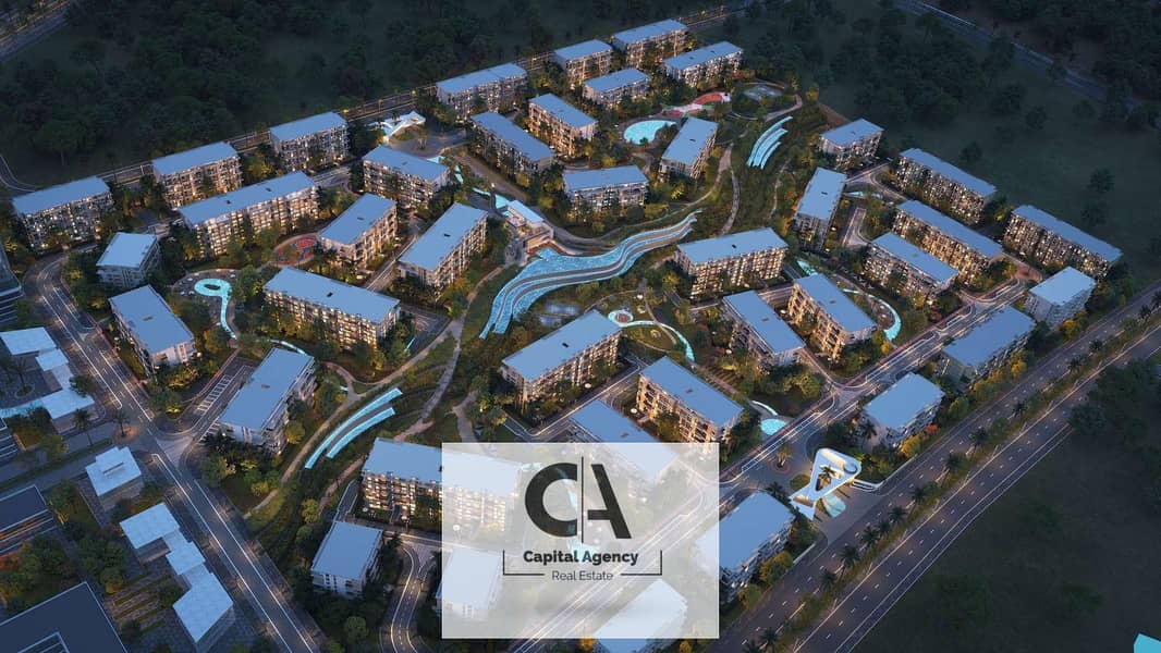 At the price of the launch an apartment for sale fully finished With a 5% down payment and installments for the longest period with kleek 0