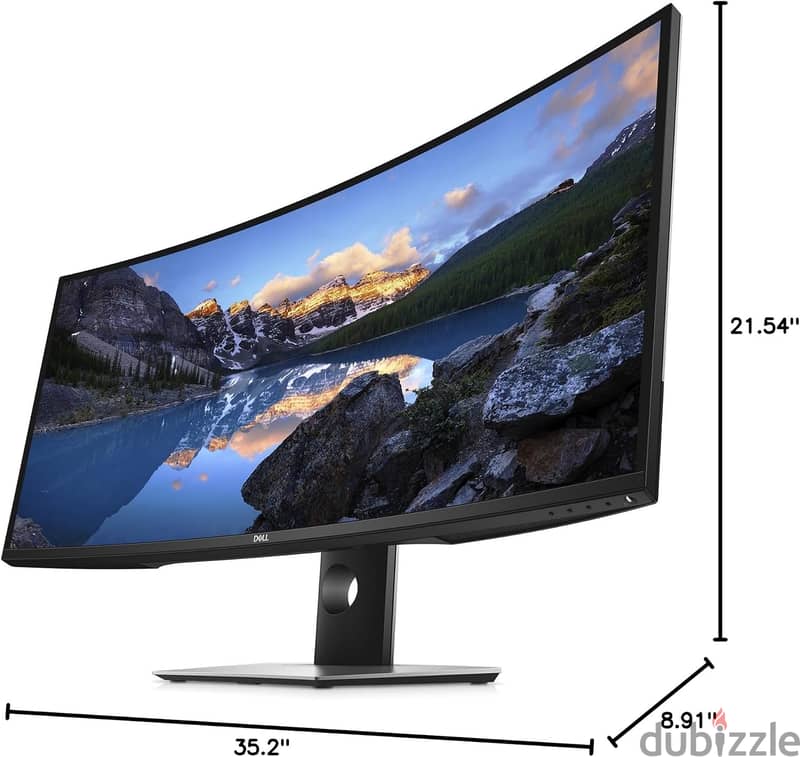 DeLL 38" Curved LED UltraSharp 3840*1600 pixels Black U3818DW 2