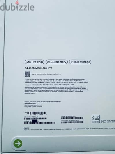 New MacBook M4 Pro 24GB Sealed(not active)Space Black