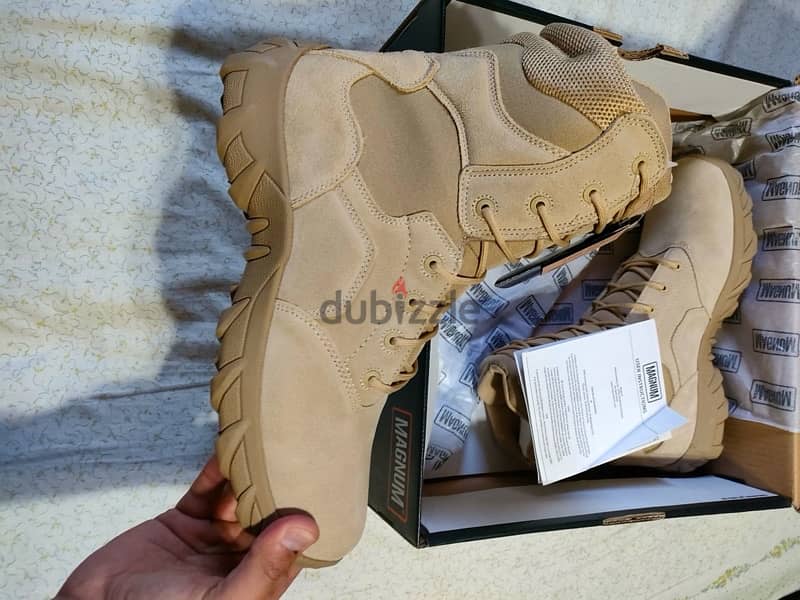 جزمه بوت سيفتي ماجنم امريكي مقاس ٤٧ جديد الدبابه safety boots MAGNUM 2