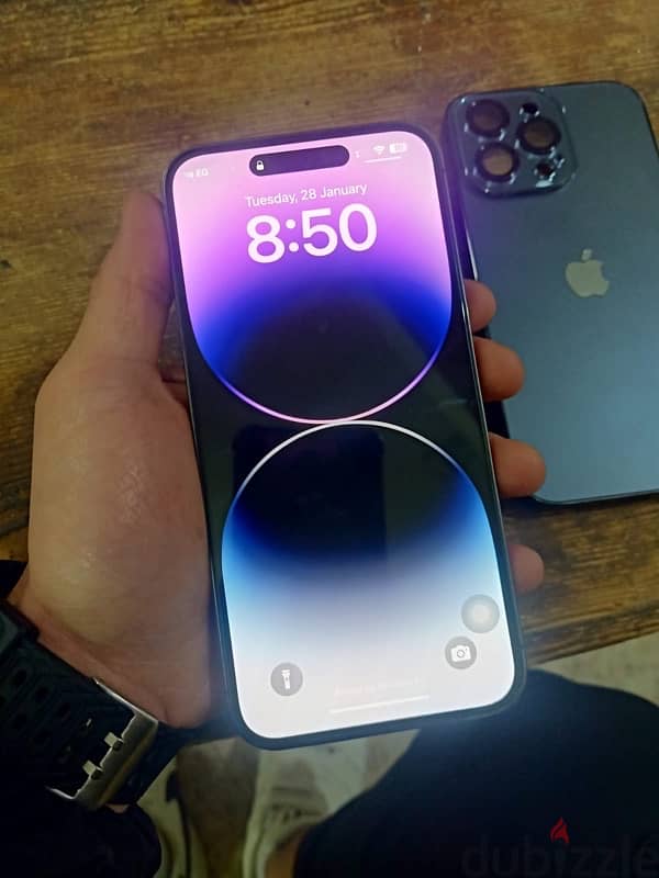 iphone 14 pro max 256G B100خطين 2