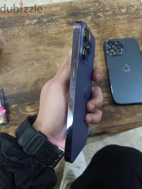 iphone 14 pro max 256G B100خطين 7