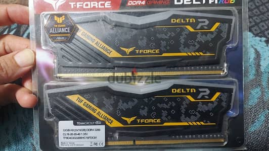 T-Force Delta RGB TUF Gaming Alliance 32GB (2x16GB) 3200MHz DDR4