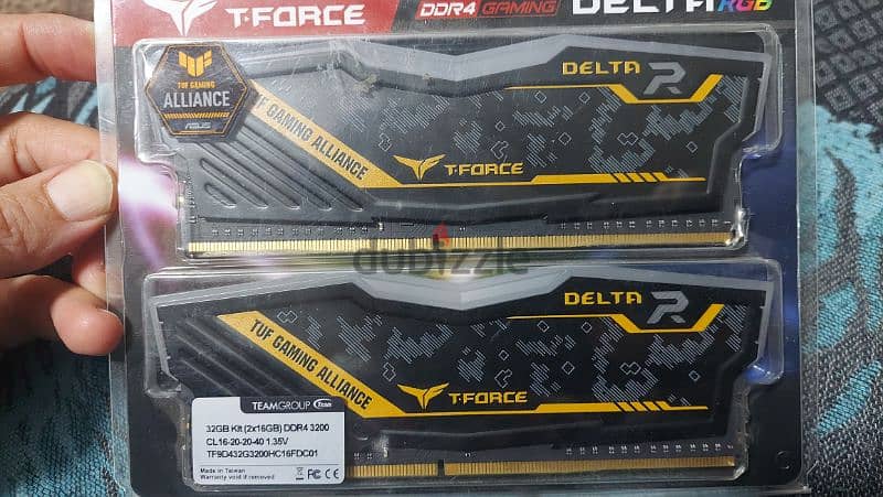 T-Force Delta RGB TUF Gaming Alliance 32GB (2x16GB) 3200MHz DDR4 0