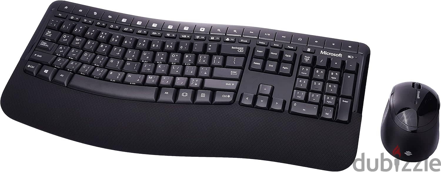 Microsoft Wireless Comfort Desktop 5050, English And Arabic Keyboard 0